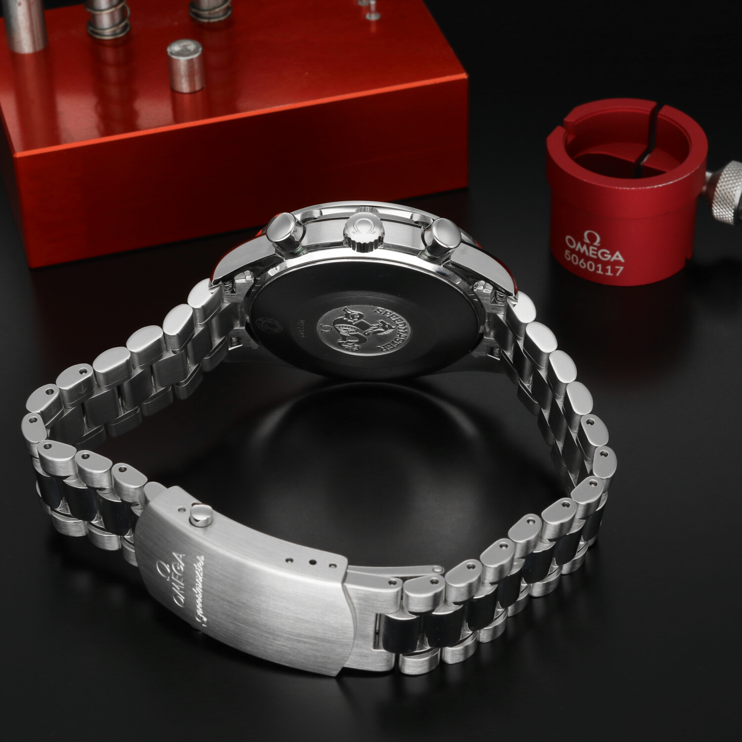 Omega Speedmaster Reduced Vetro Zaffiro ref. 3539.50.00 Full Set Revisionato Omega - immagine 10