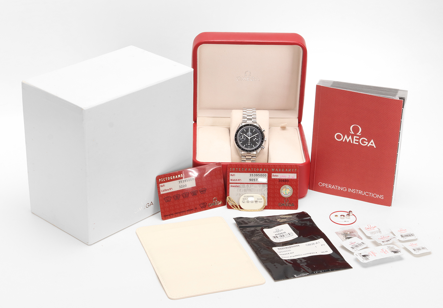 Omega Speedmaster Reduced Vetro Zaffiro ref. 3539.50.00 Full Set Revisionato Omega - immagine 16