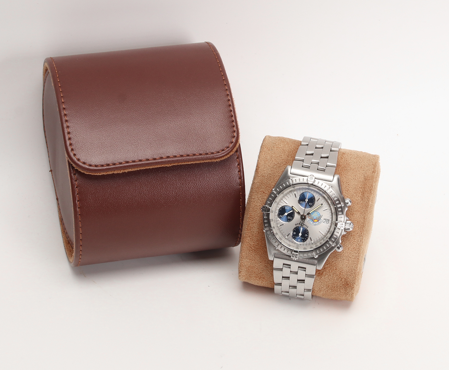 Breitling Chronomat Blue Impulse A13048 Edizione Limitata 1000 Esemplari Cronografo Automatico 39mm Acciaio Satinato Anni ’90 - immagine 16