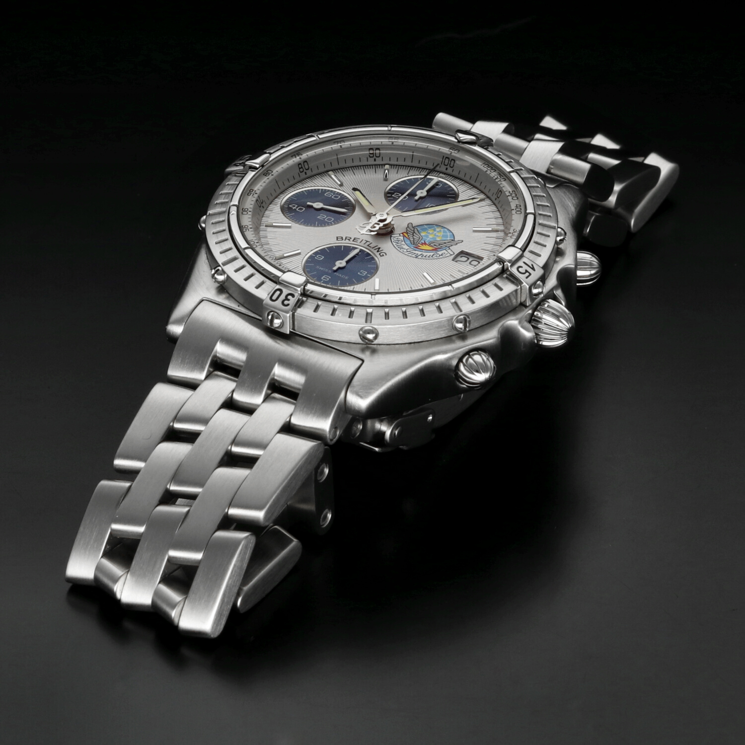 Breitling Chronomat Blue Impulse A13048 Edizione Limitata 1000 Esemplari Cronografo Automatico 39mm Acciaio Satinato Anni ’90 - immagine 11