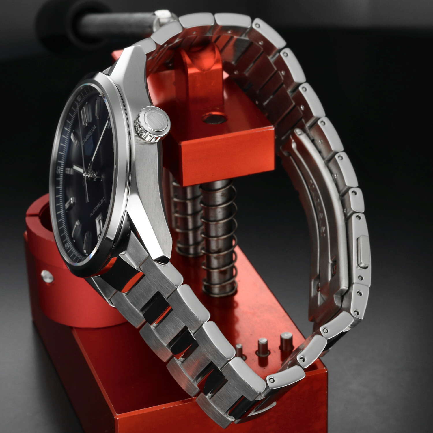 TAG Heuer Carrera Calibre 5 39mm WBN2112.BA0639 Quadrante Blu Automatico Full Set - immagine 4