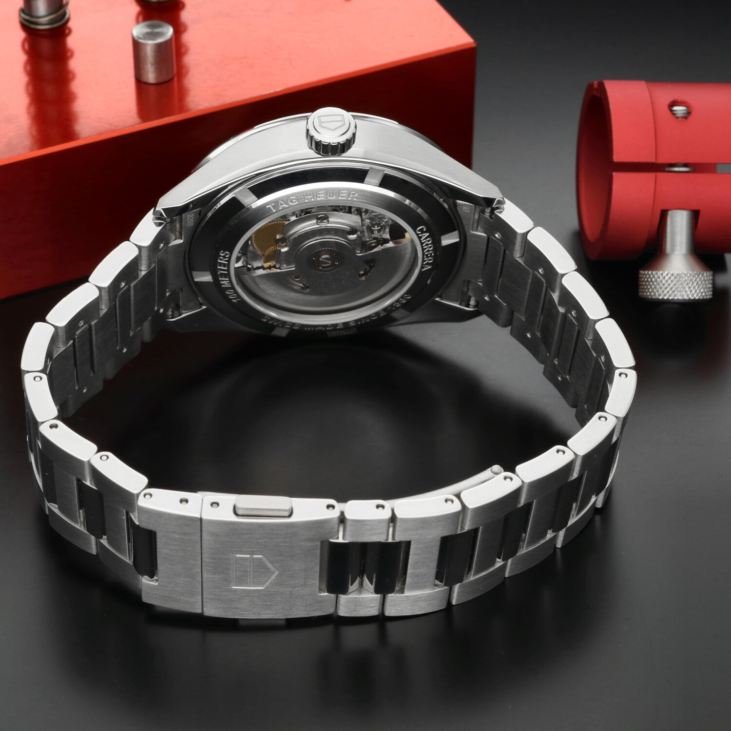 TAG Heuer Carrera Calibre 5 39mm WBN2112.BA0639 Quadrante Blu Automatico Full Set - immagine 10