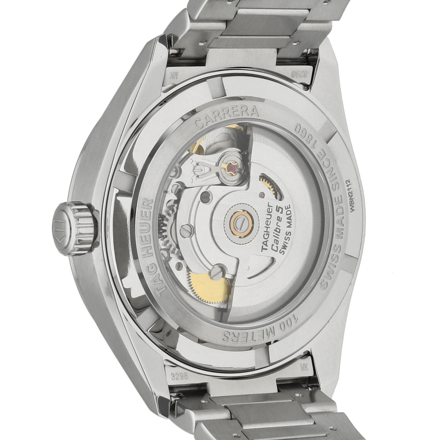 TAG Heuer Carrera Calibre 5 39mm WBN2112.BA0639 Quadrante Blu Automatico Full Set - immagine 15