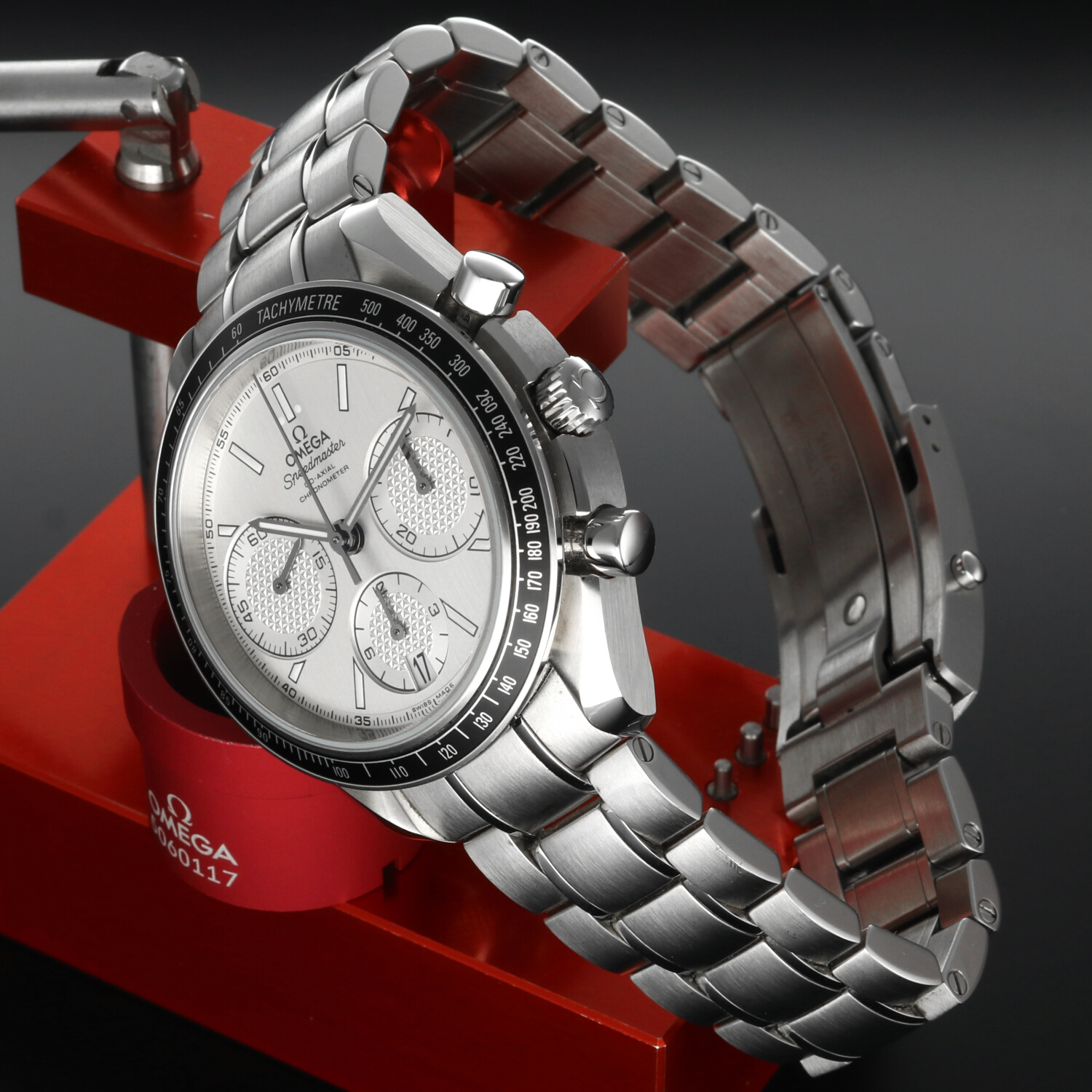 Omega Speedmaster Racing 326.30.40.50.02.001 Chronograph Silver Dial 2023 Full Set - immagine 3